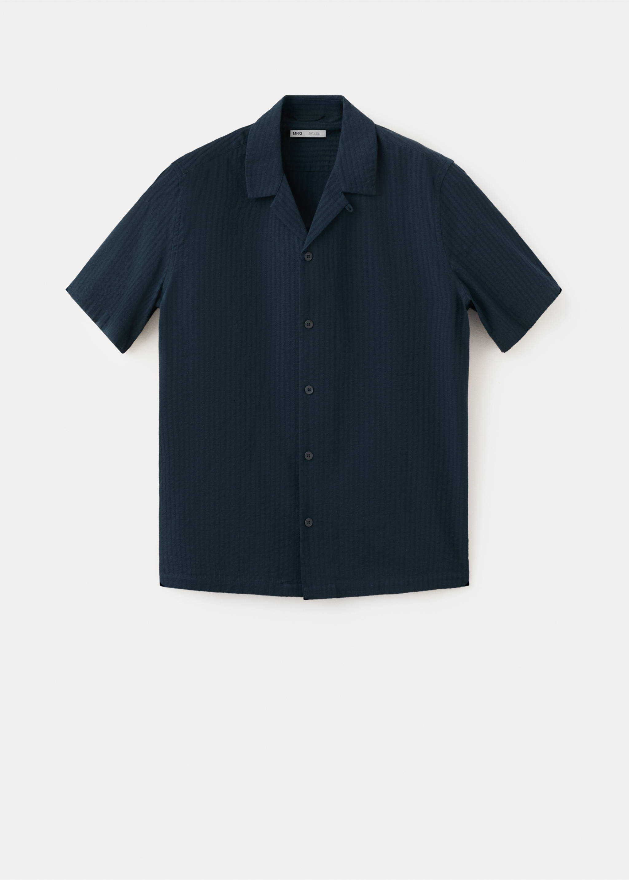 Chemise 100 % coton regular-fit - Article sans modèle, Bleu marine foncé. Ref: 37091346-00.