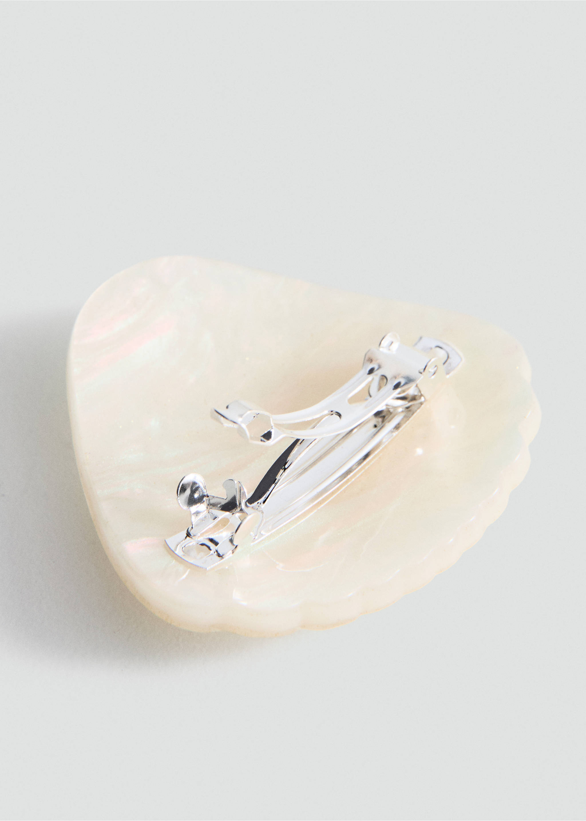 Shell hairpin - Medium plane, Ecru. Ref: 37091349-00.