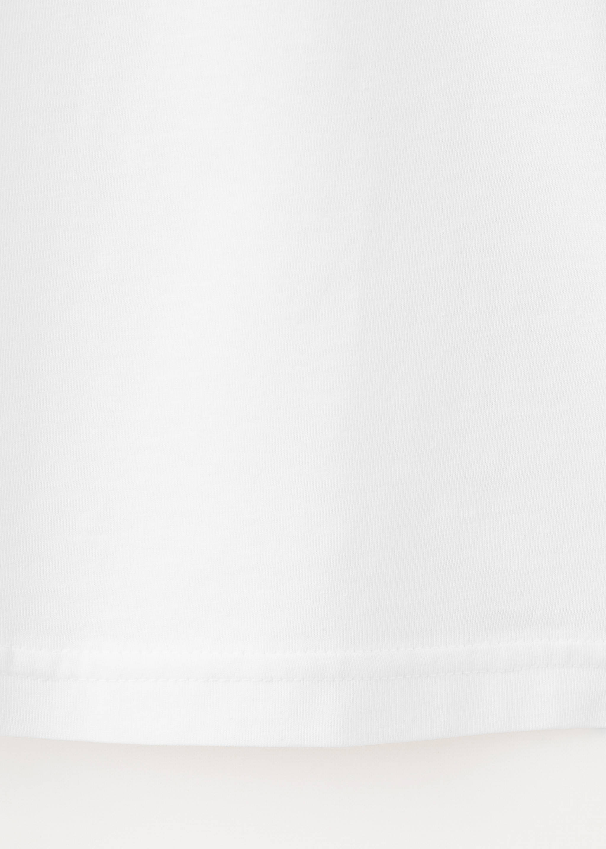 Bomullst-shirt med rund halsringning - Detaljer om artikeln 0