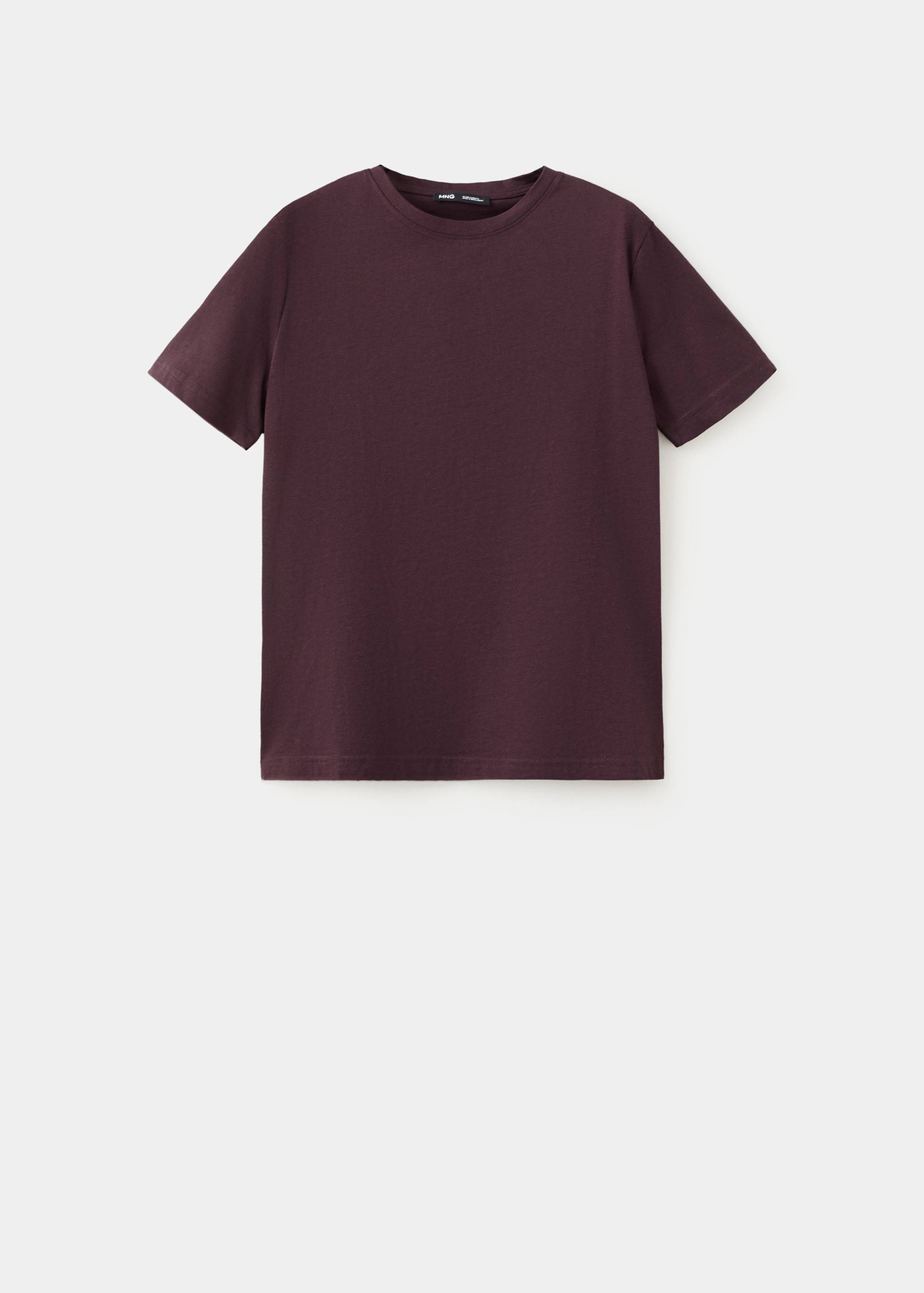 Bomullst-shirt med rund halsringning - Artikel utan modell