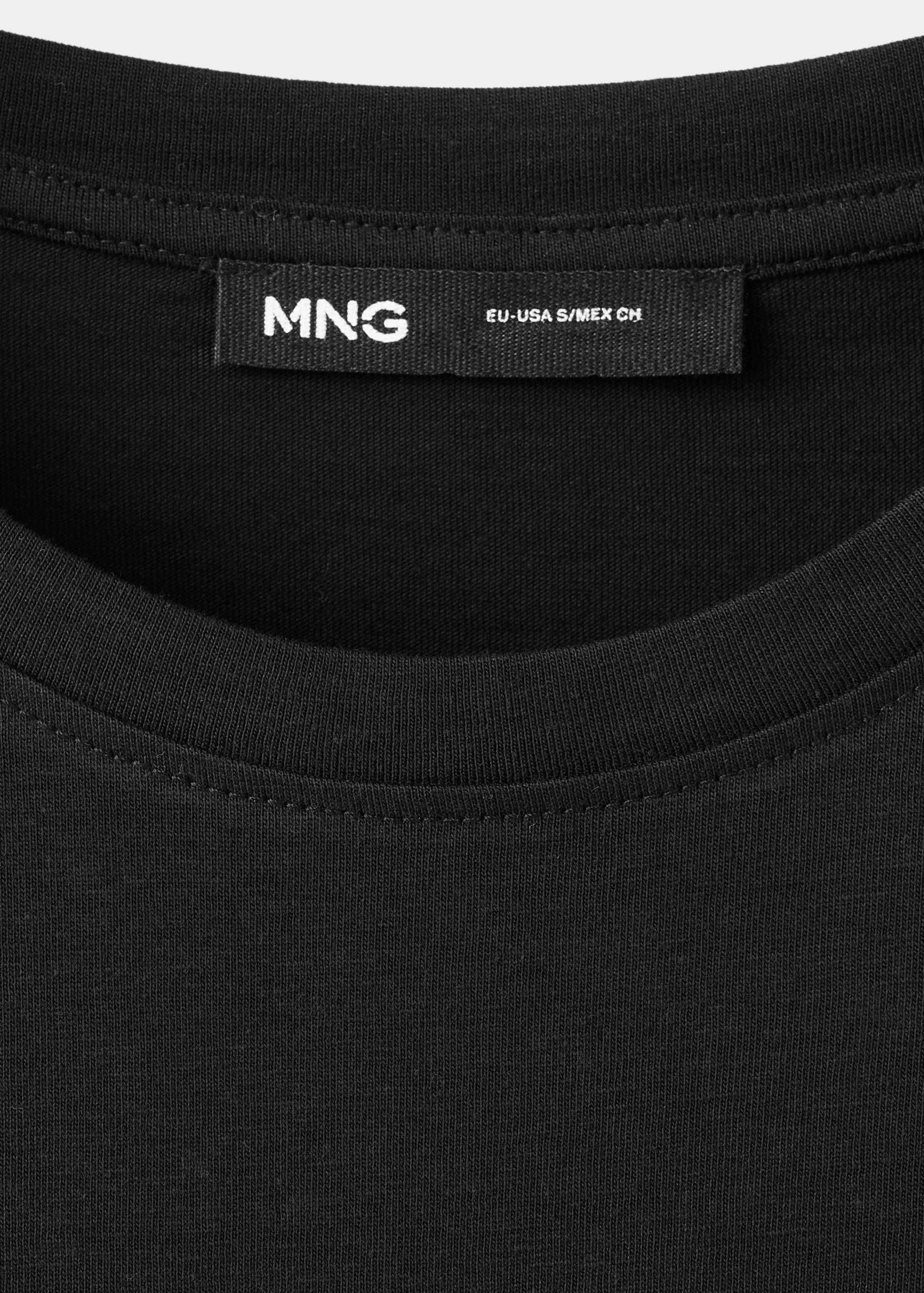 Bomullst-shirt med rund halsringning - Detaljer om artikeln 8
