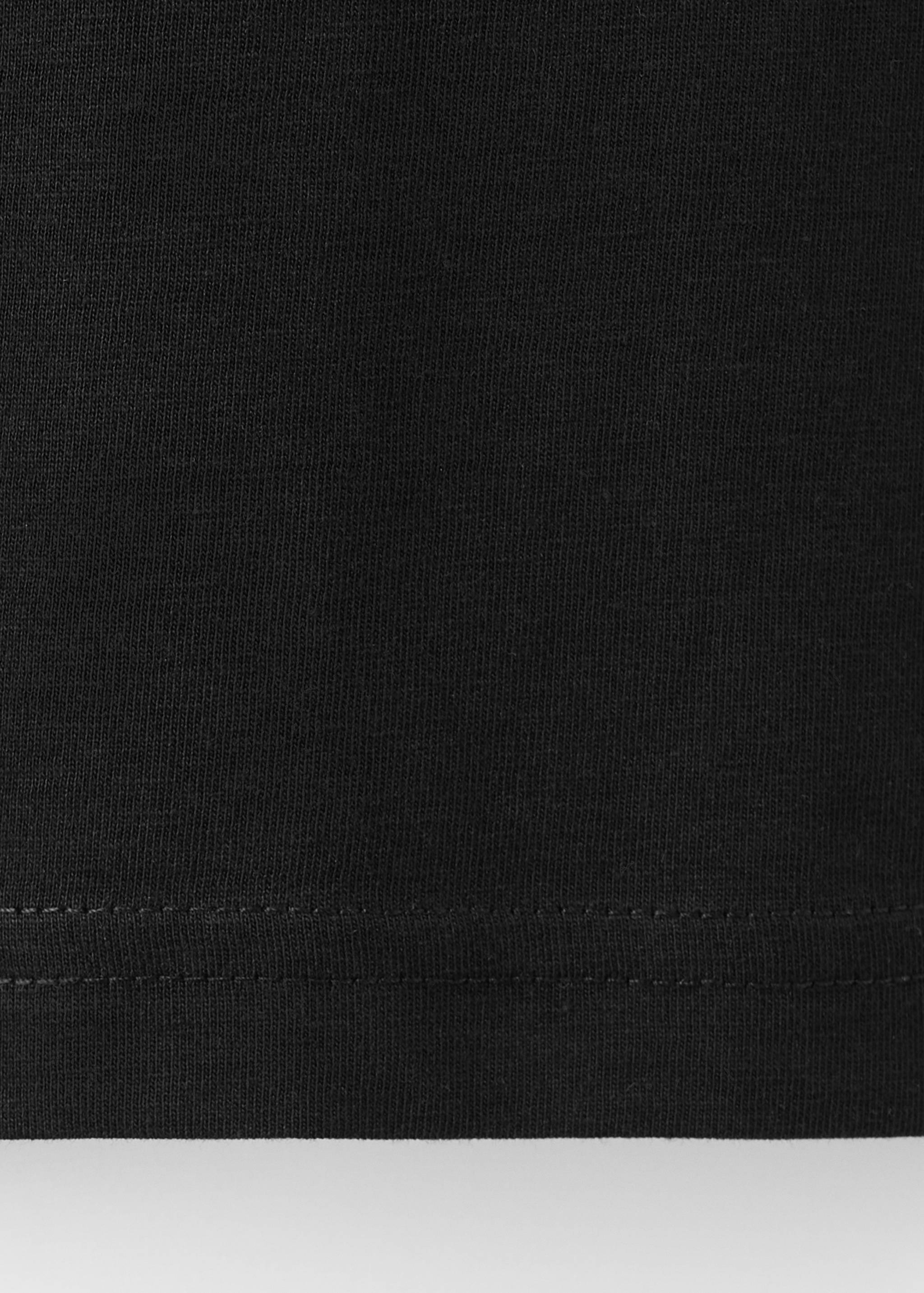Bomullst-shirt med rund halsringning - Detaljer om artikeln 0