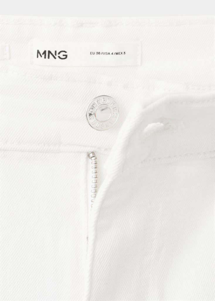 Sienna flared cropped jeans — White