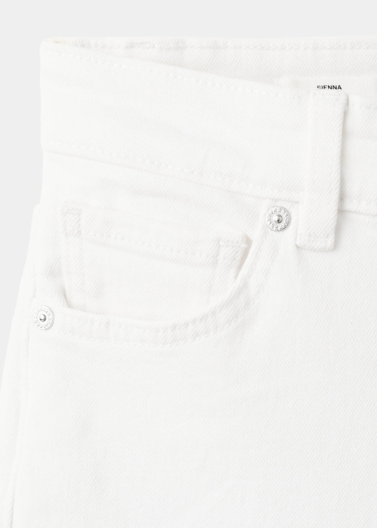 Sienna flared cropped jeans — White