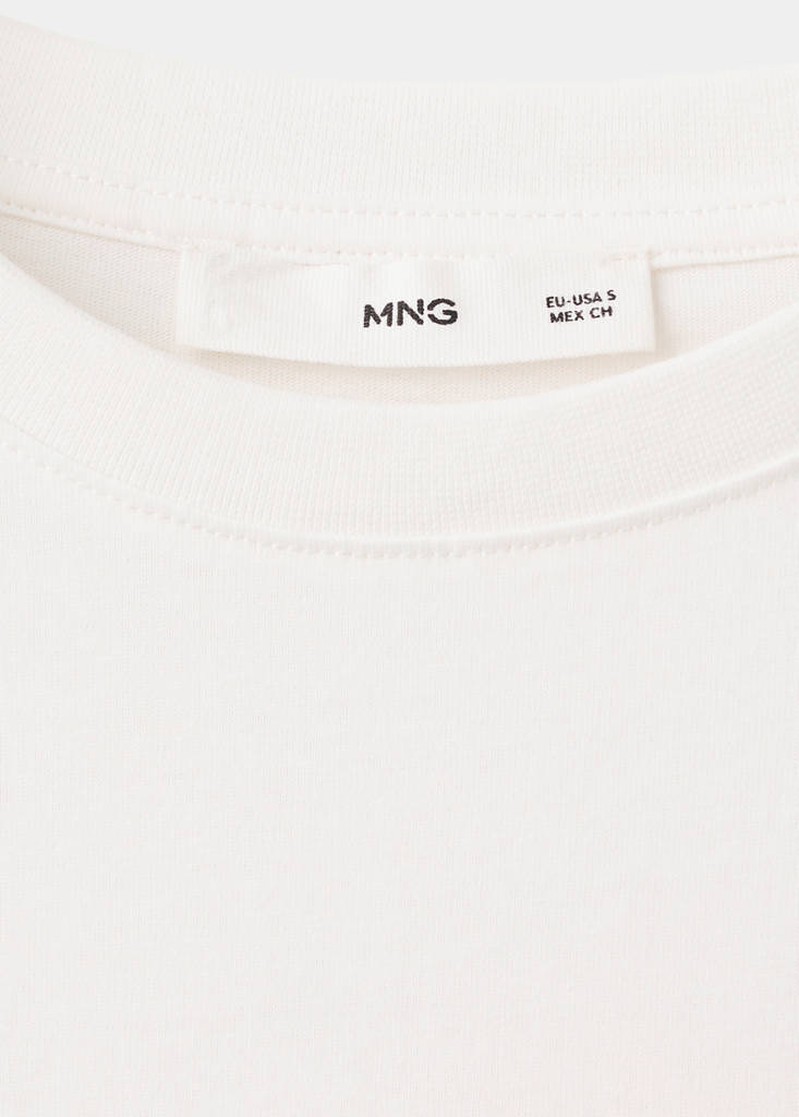 Printed cotton-blend t-shirt — Orange