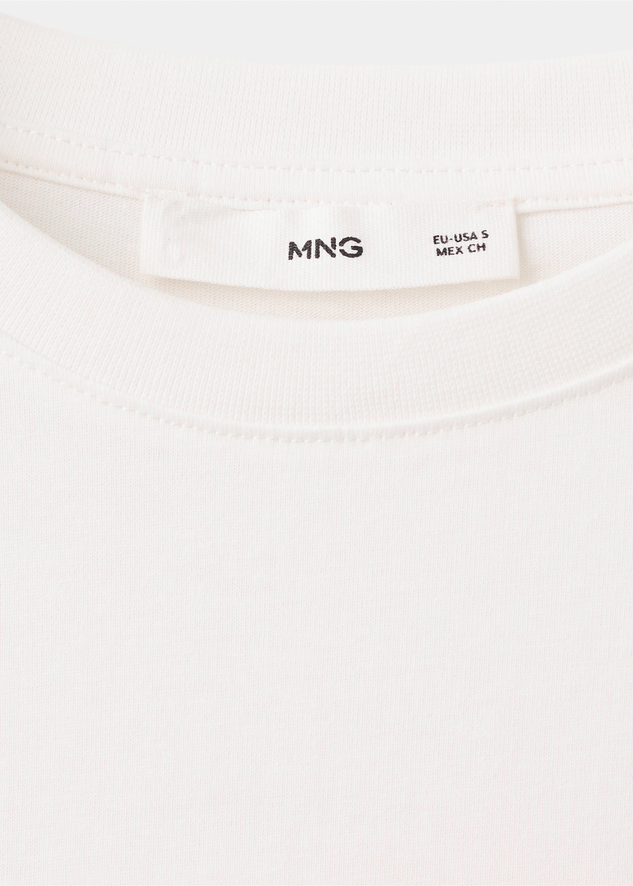 Printed cotton-blend t-shirt - Details of the article 0, Orange. Ref: 37091352-00.