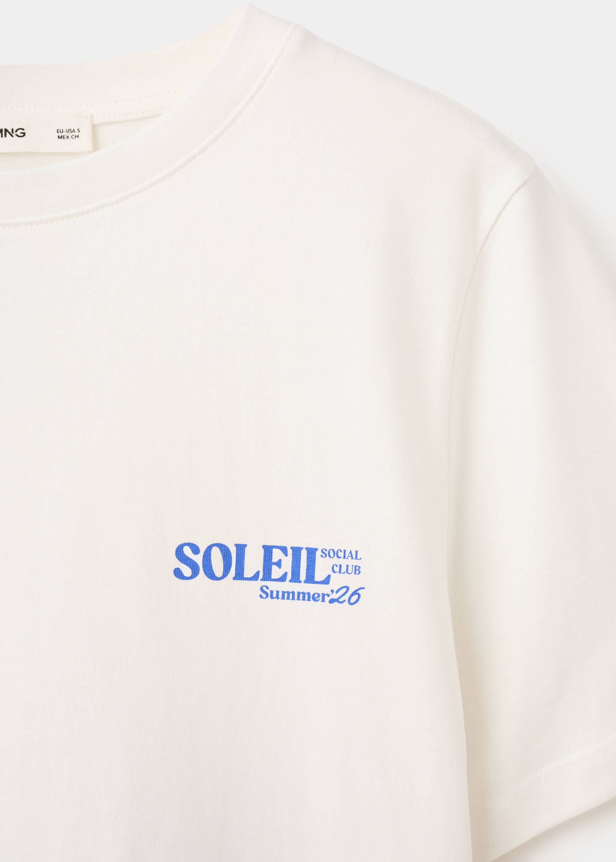 T-shirt en coton imprimé - Détail de l'article 0