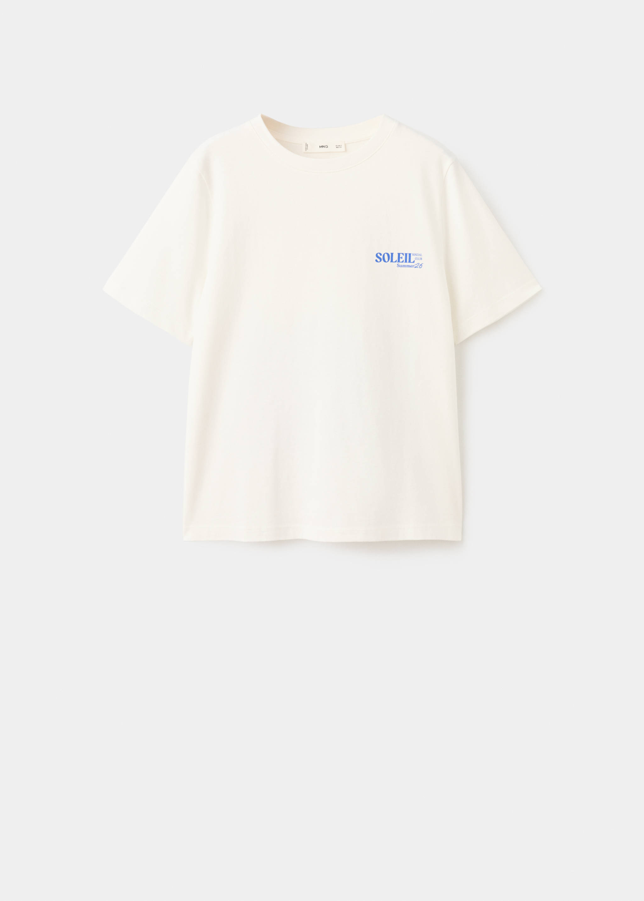 Printed cotton-blend t-shirt - Article without model