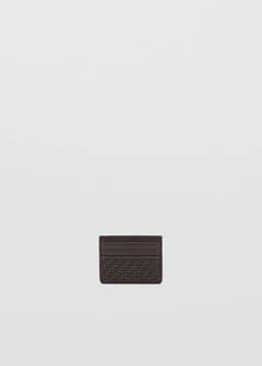 Braided cardholder — Brown 1