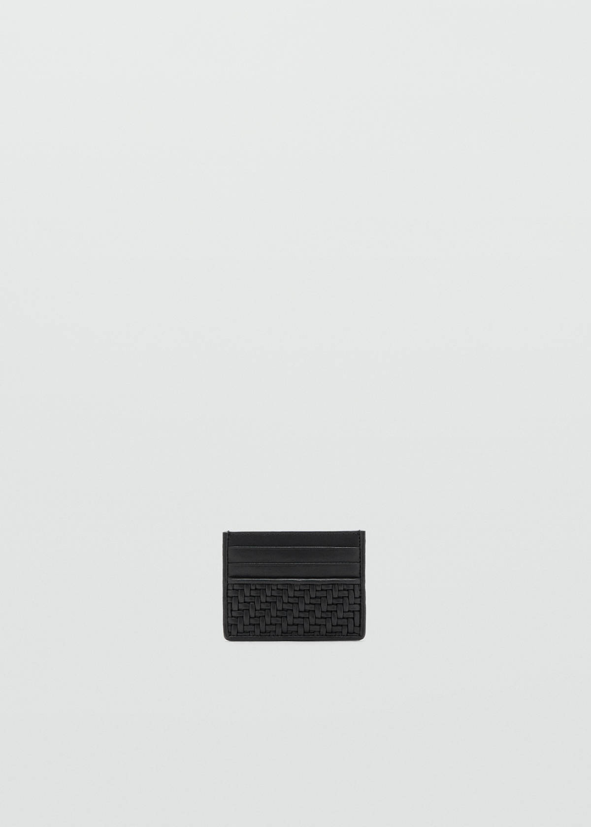 Braided cardholder — Black