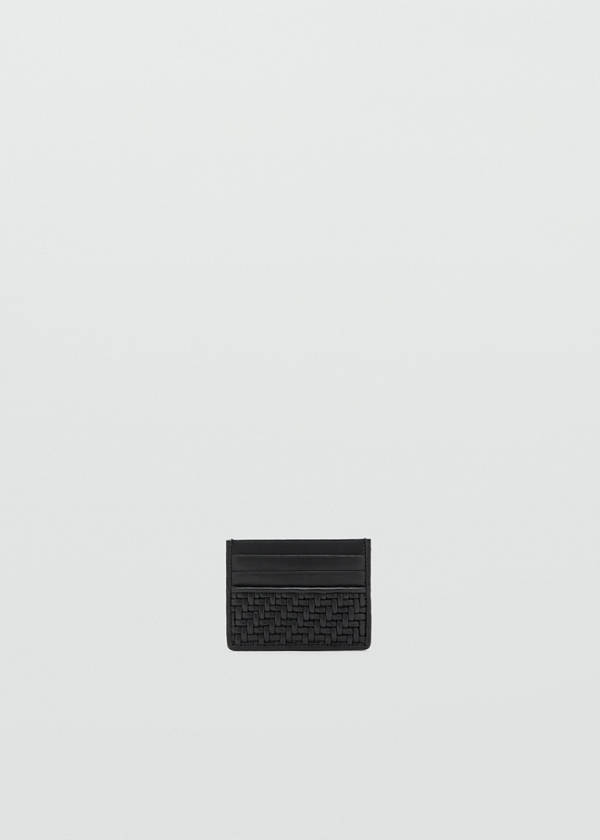 Braided cardholder — Black