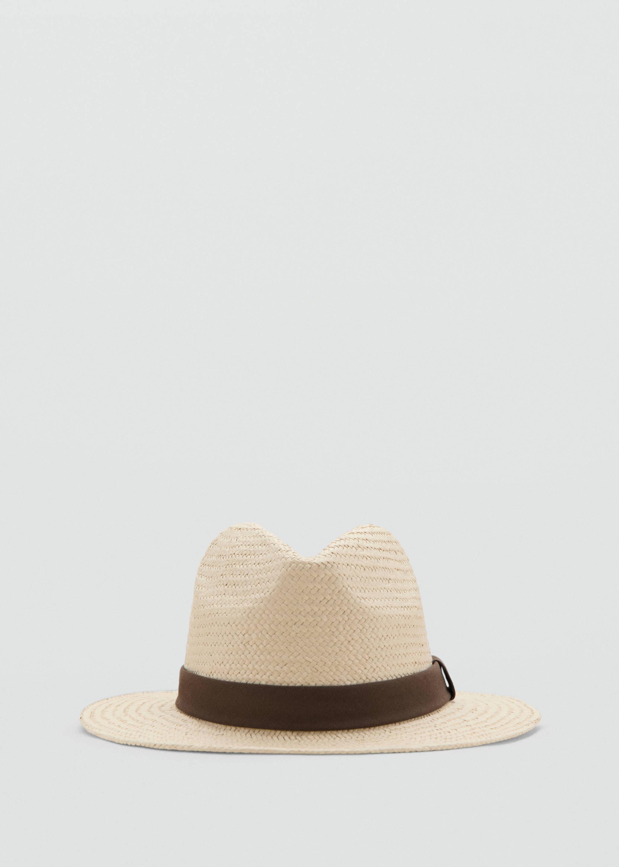 Natural fiber bow hat - Medium plane