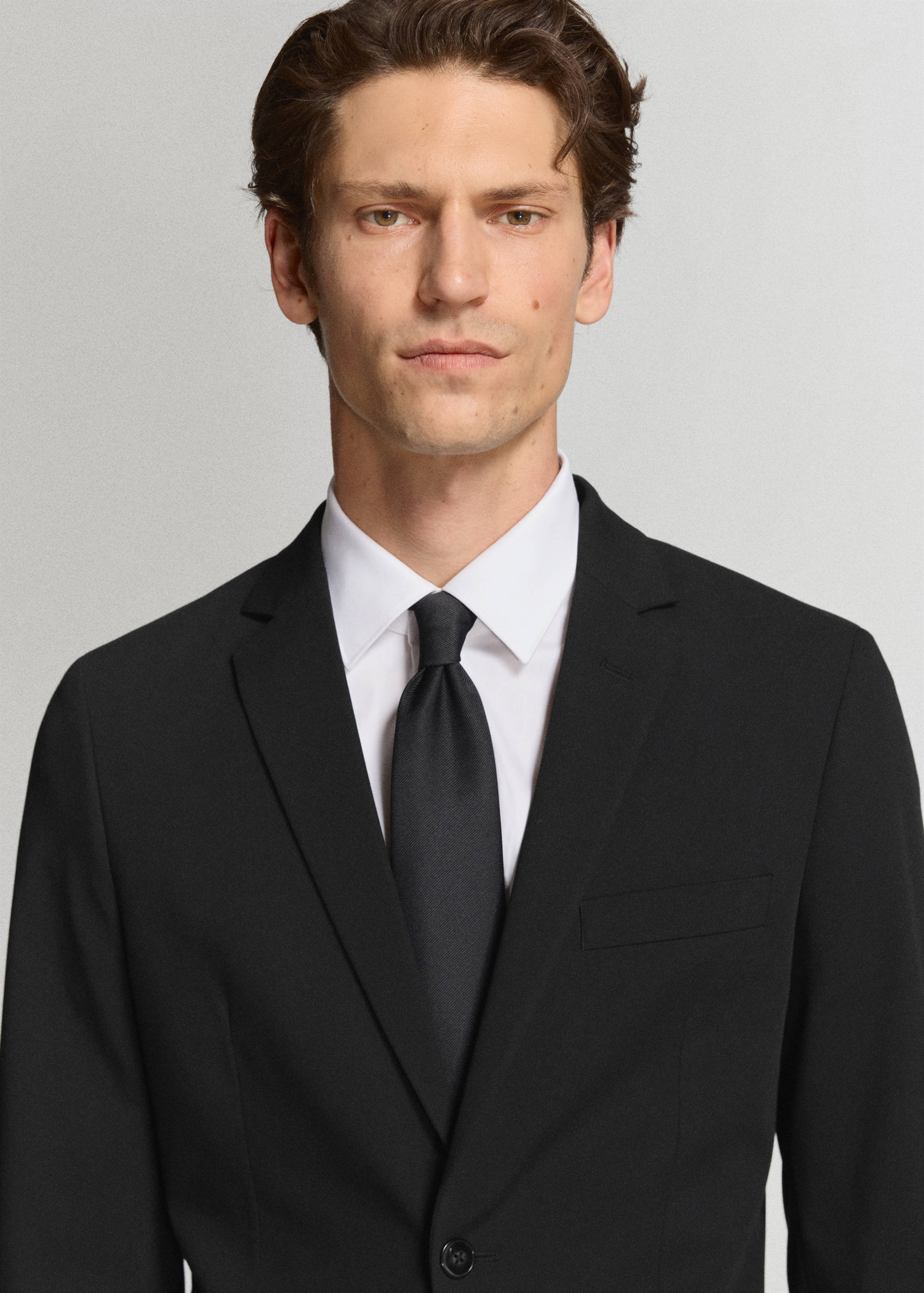 Super Slim Fit-Anzugsakko aus Stretchgewebe - Detail des Artikels 1
