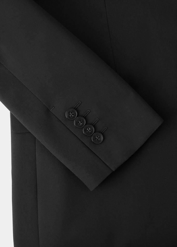 Super slim-fit suit jacket in stretch fabric — Black