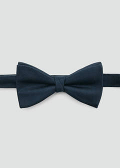 Classic bow tie with microstructure — Navy 1