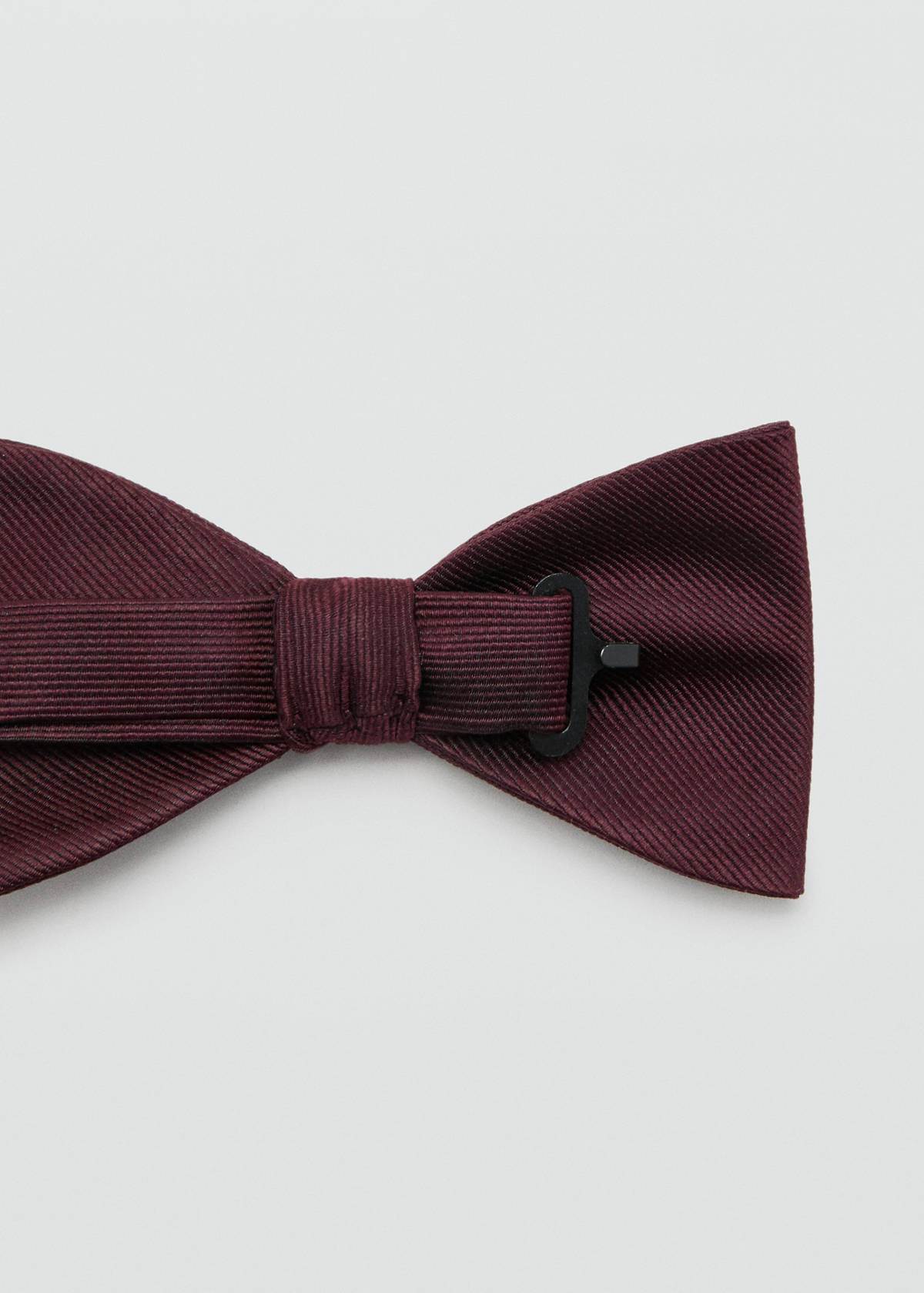 Classic bow tie with microstructure — Burgundy
