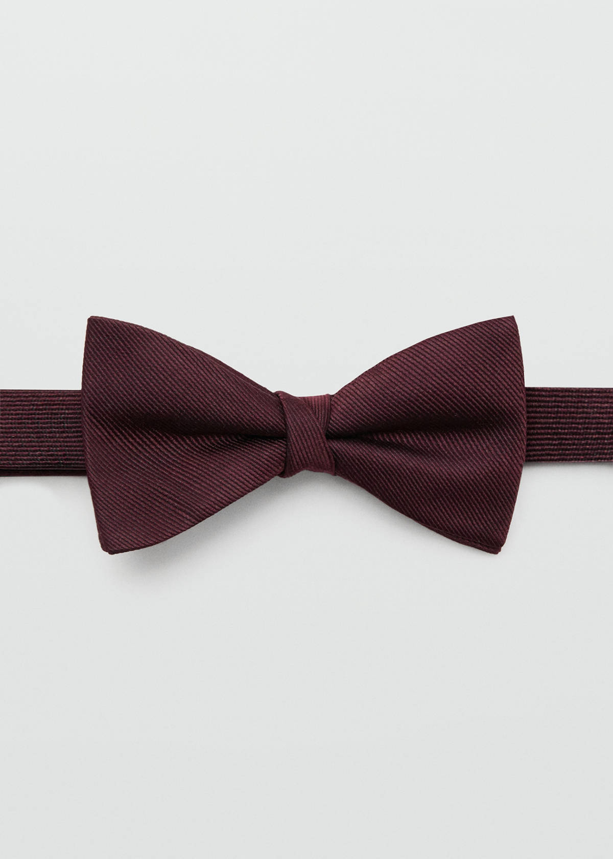 Classic bow tie with microstructure — Burgundy