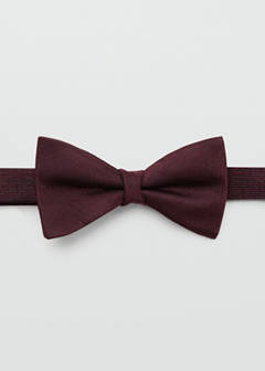 Classic bow tie with microstructure — Burgundy 1