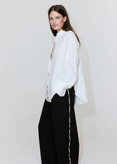 Straight mid-rise trousers — Black 13