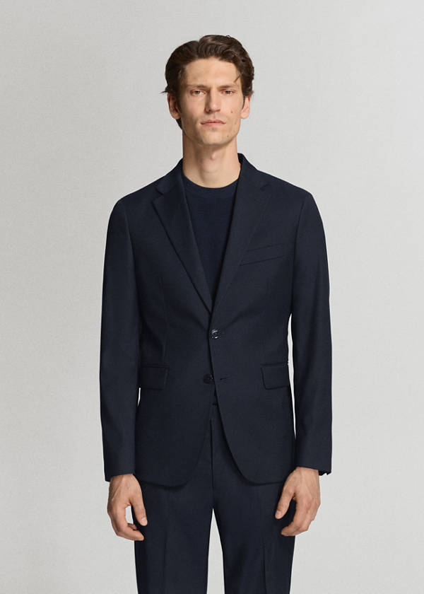 Milan slim-fit suit jacket — Navy