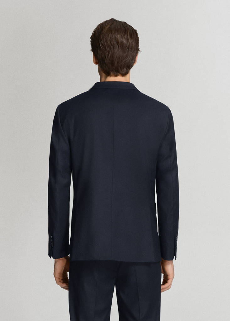Milan slim-fit suit jacket — Navy