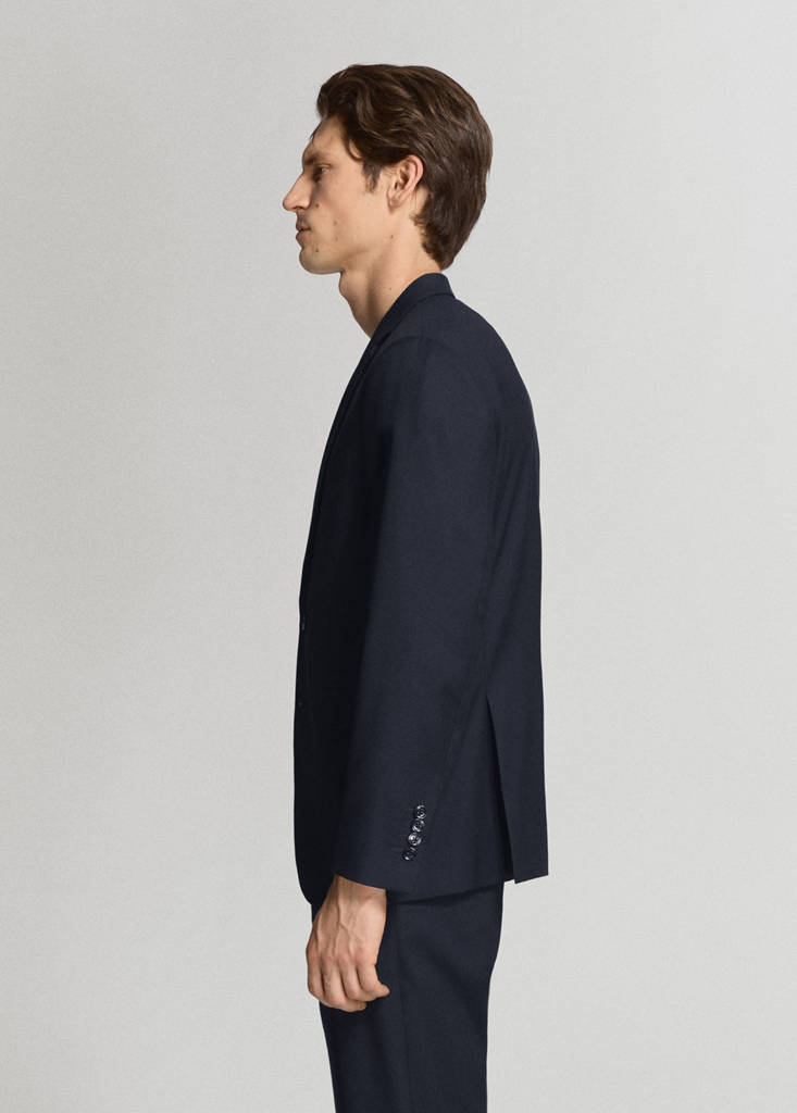 Milan slim-fit suit jacket — Navy