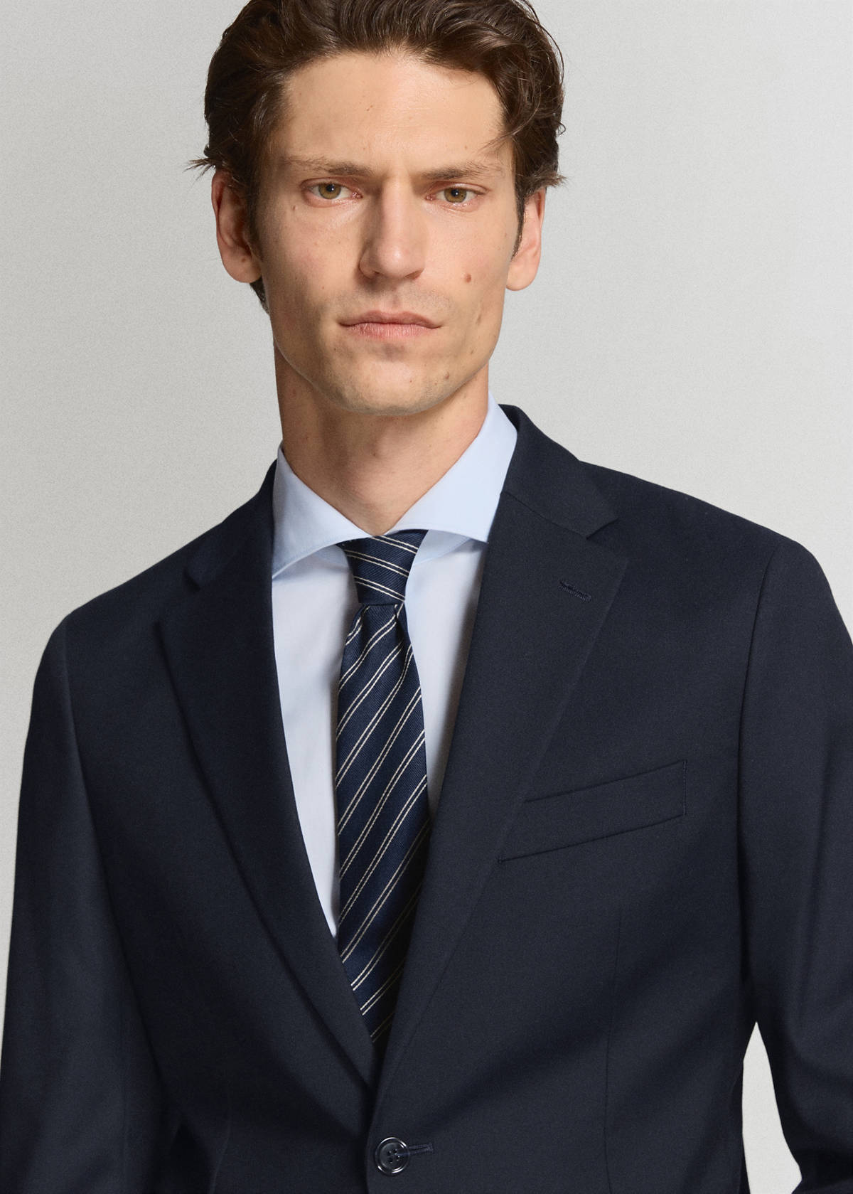Milan slim-fit suit jacket — Navy