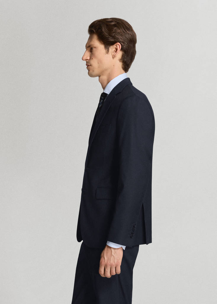 Milan slim-fit suit jacket — Navy