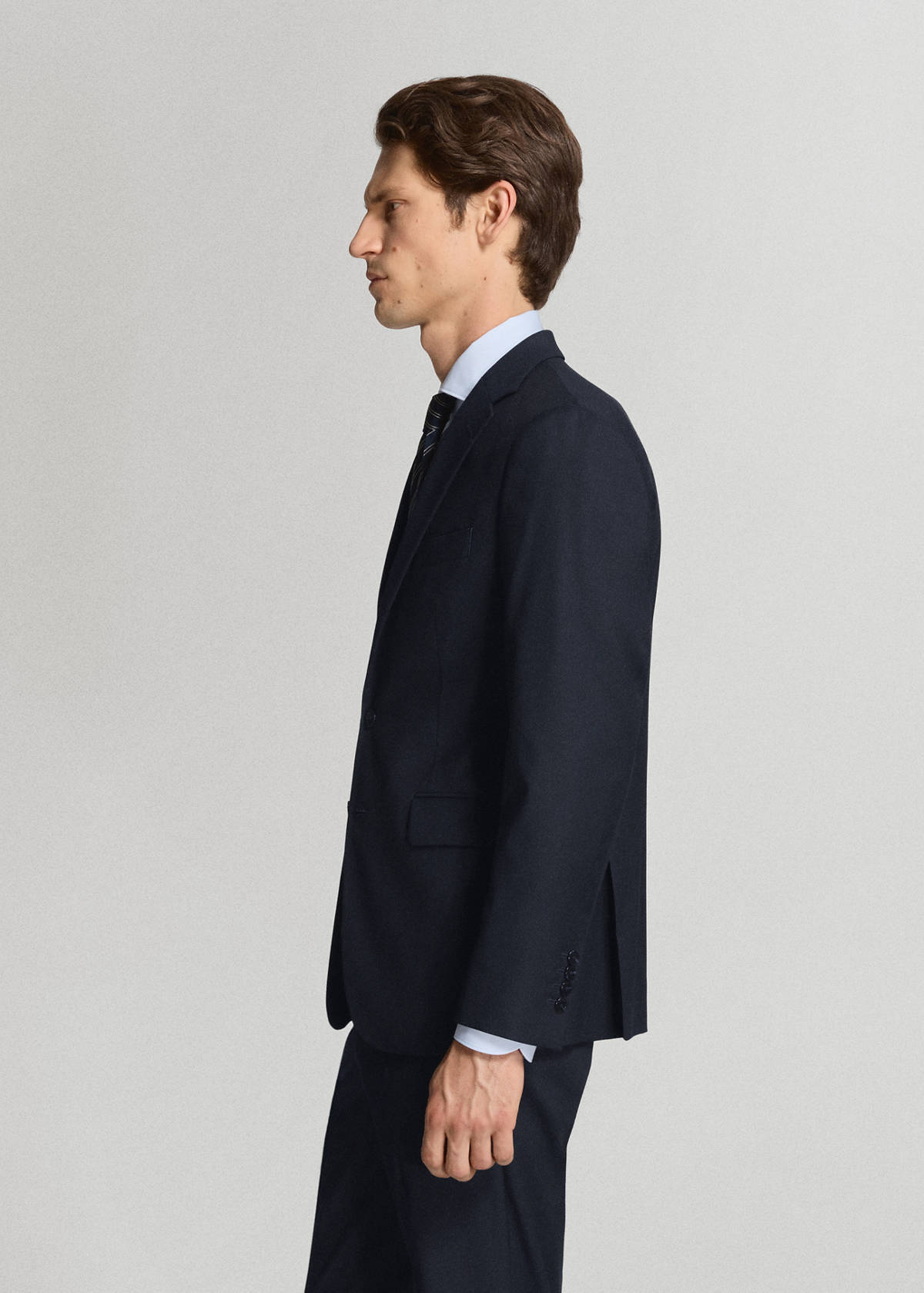Milan slim-fit suit jacket — Navy