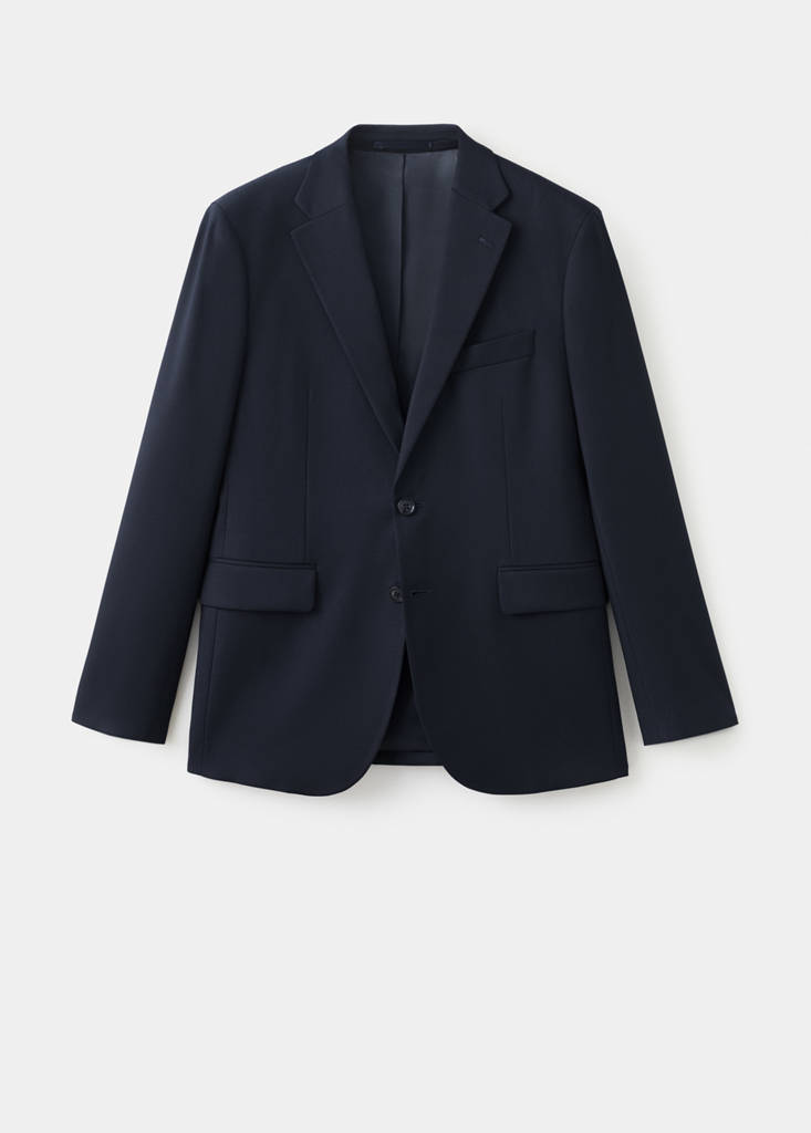 Milan slim-fit suit jacket — Navy