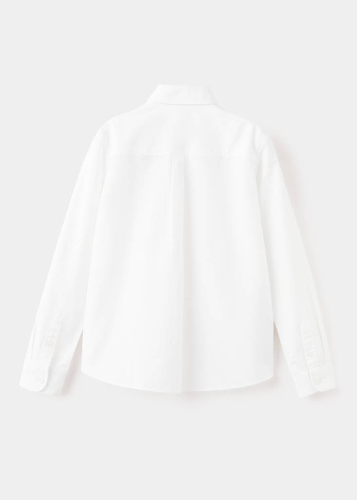 Striped Oxford shirt — White
