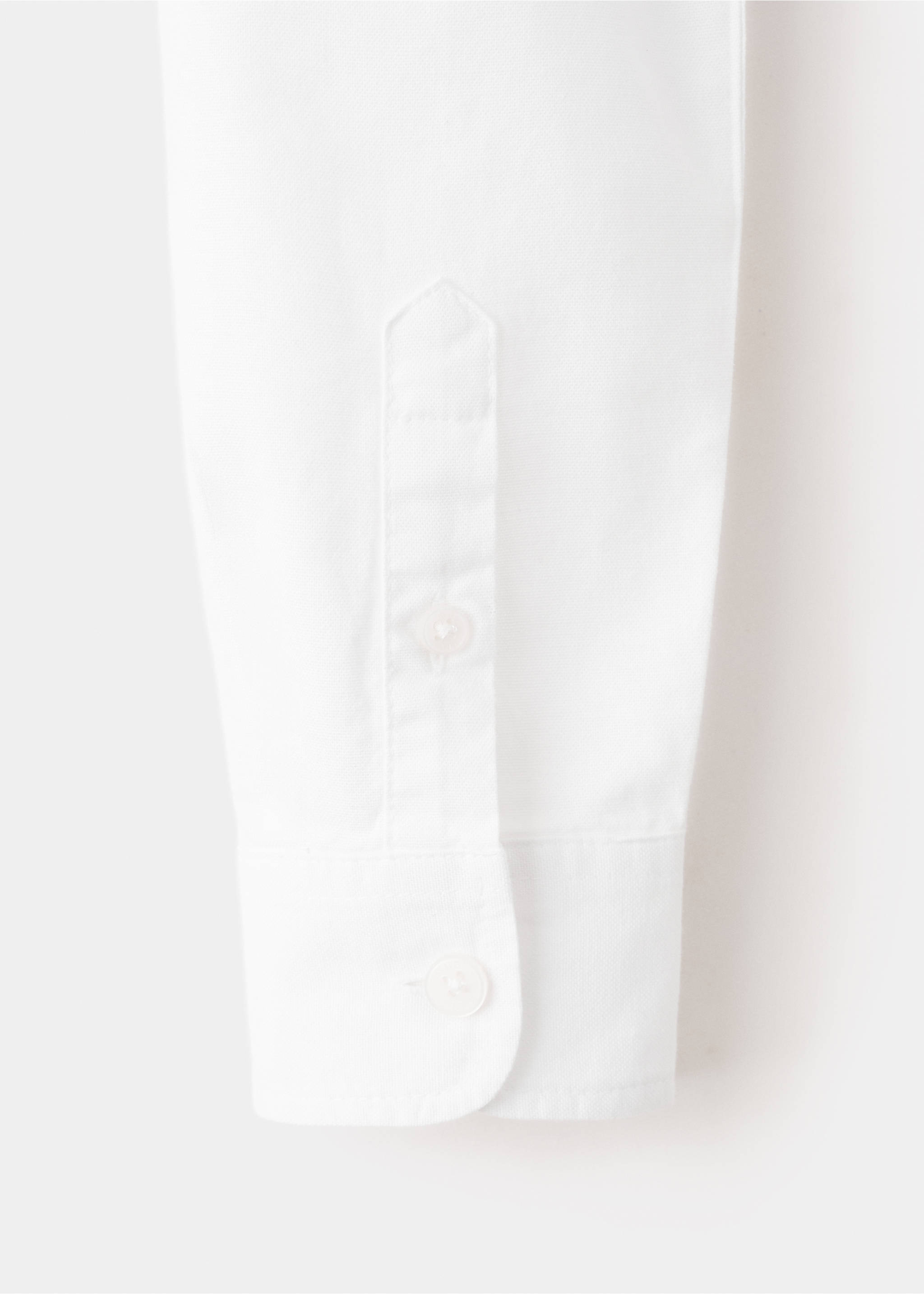 100% cotton Oxford shirt - Details of the article 0, White. Ref: 37091362-00.