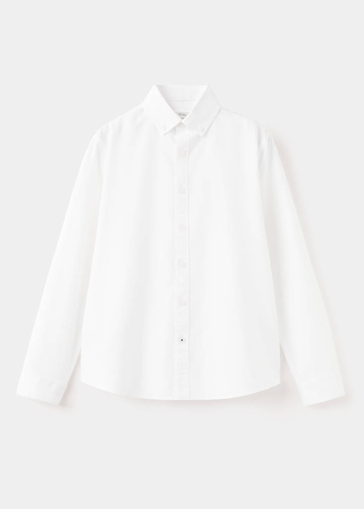 Striped Oxford shirt — White