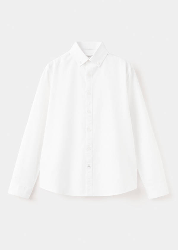 Striped Oxford shirt — White