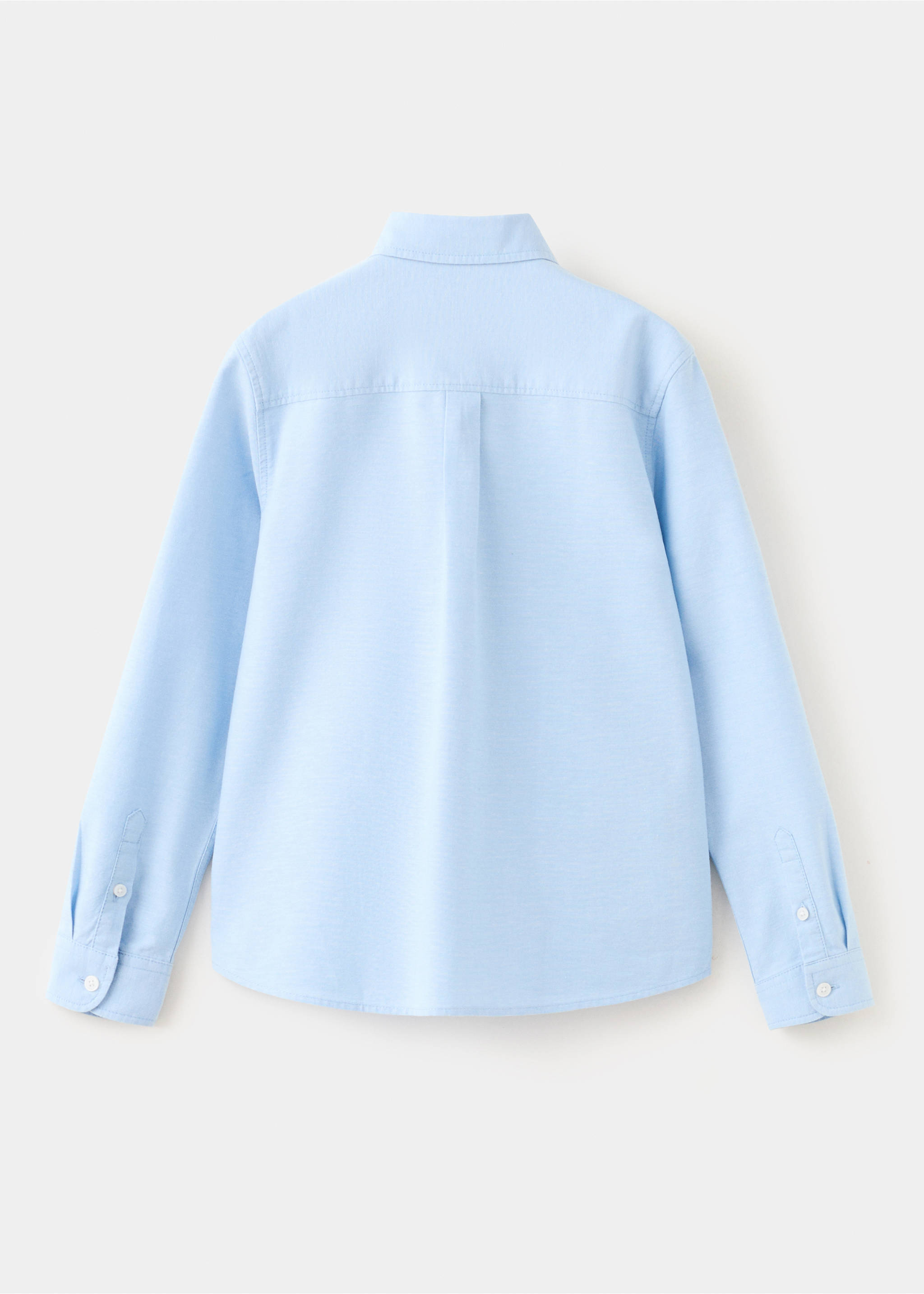 100% cotton Oxford shirt - Reverse of the article, Sky Blue. Ref: 37091362-00.