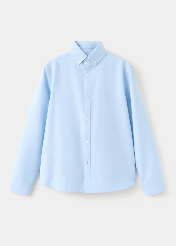 Striped Oxford shirt — Sky Blue