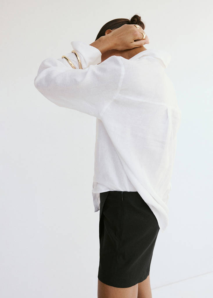 Pocket linen shirt — Off White