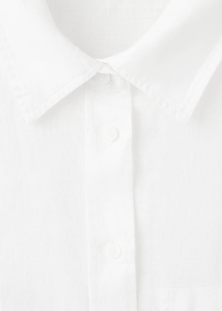 Pocket linen shirt — Off White