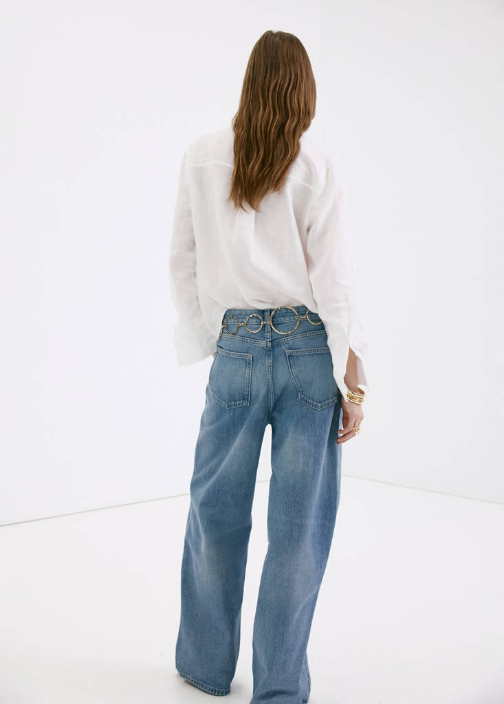 Pocket linen shirt — Off White