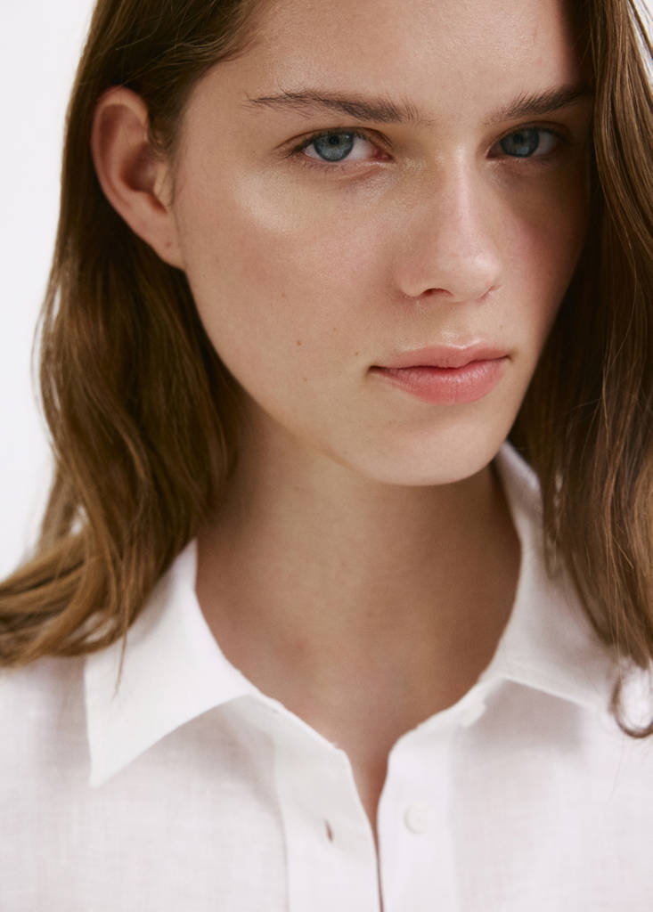 Pocket linen shirt — Off White