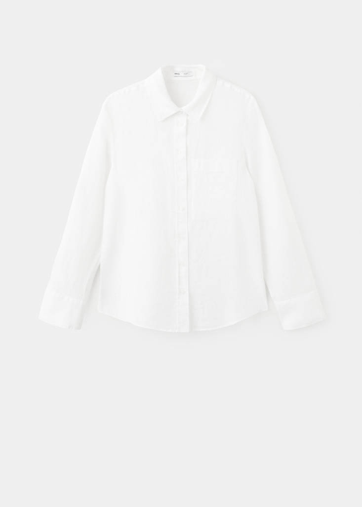 Pocket linen shirt — Off White
