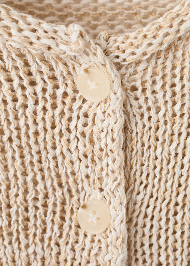 Buttoned marl knit gilet - thumbnail 7