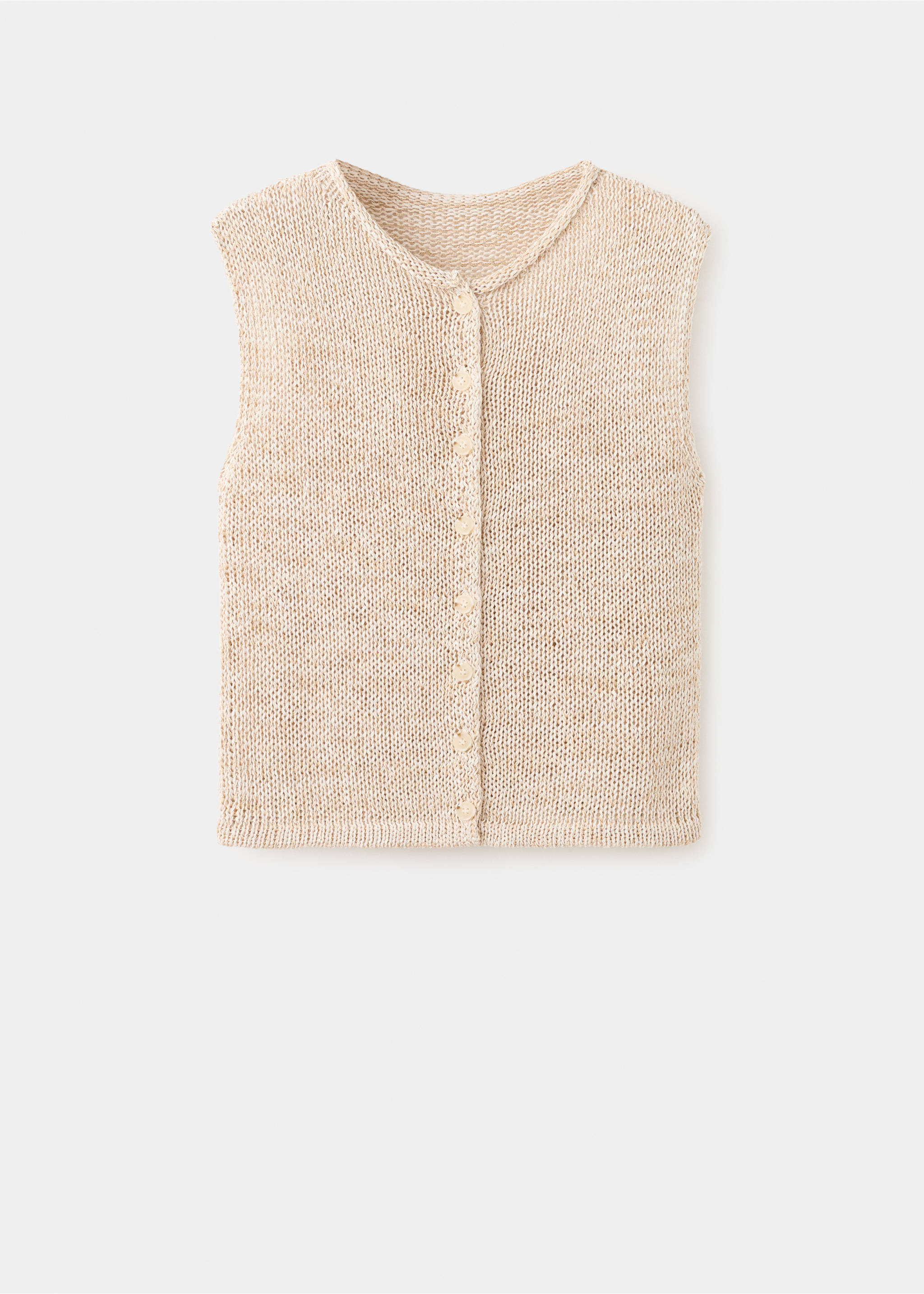 Waistcoat paquita - Article without model, Beige. Ref: 37091372-00.