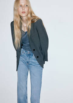 Sienna flared cropped jeans — Medium Blue 4