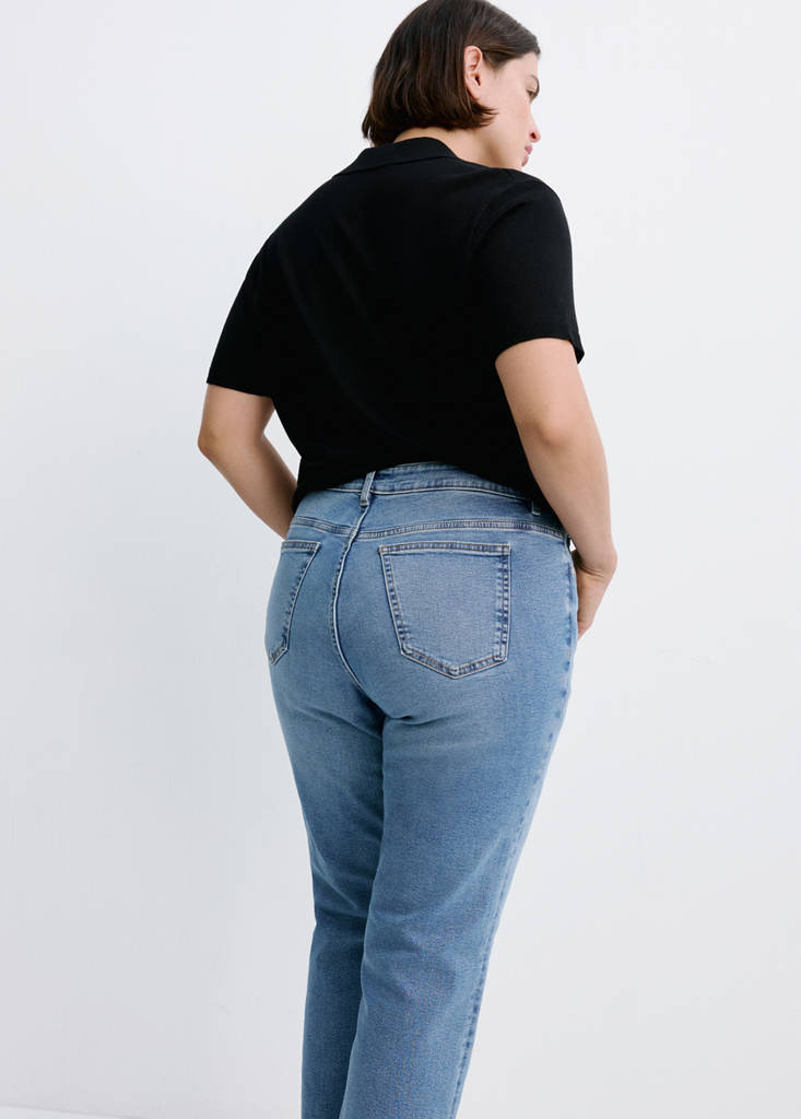 Sienna flared cropped jeans — Medium Blue