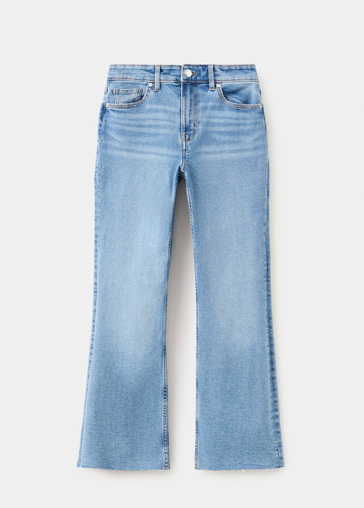 Sienna flared cropped jeans — Medium Blue