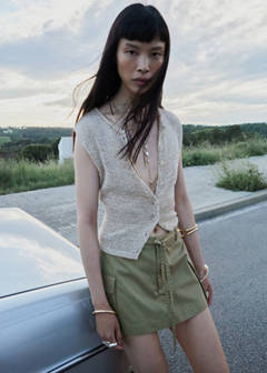 Cargo culottes with pockets — Khaki 1