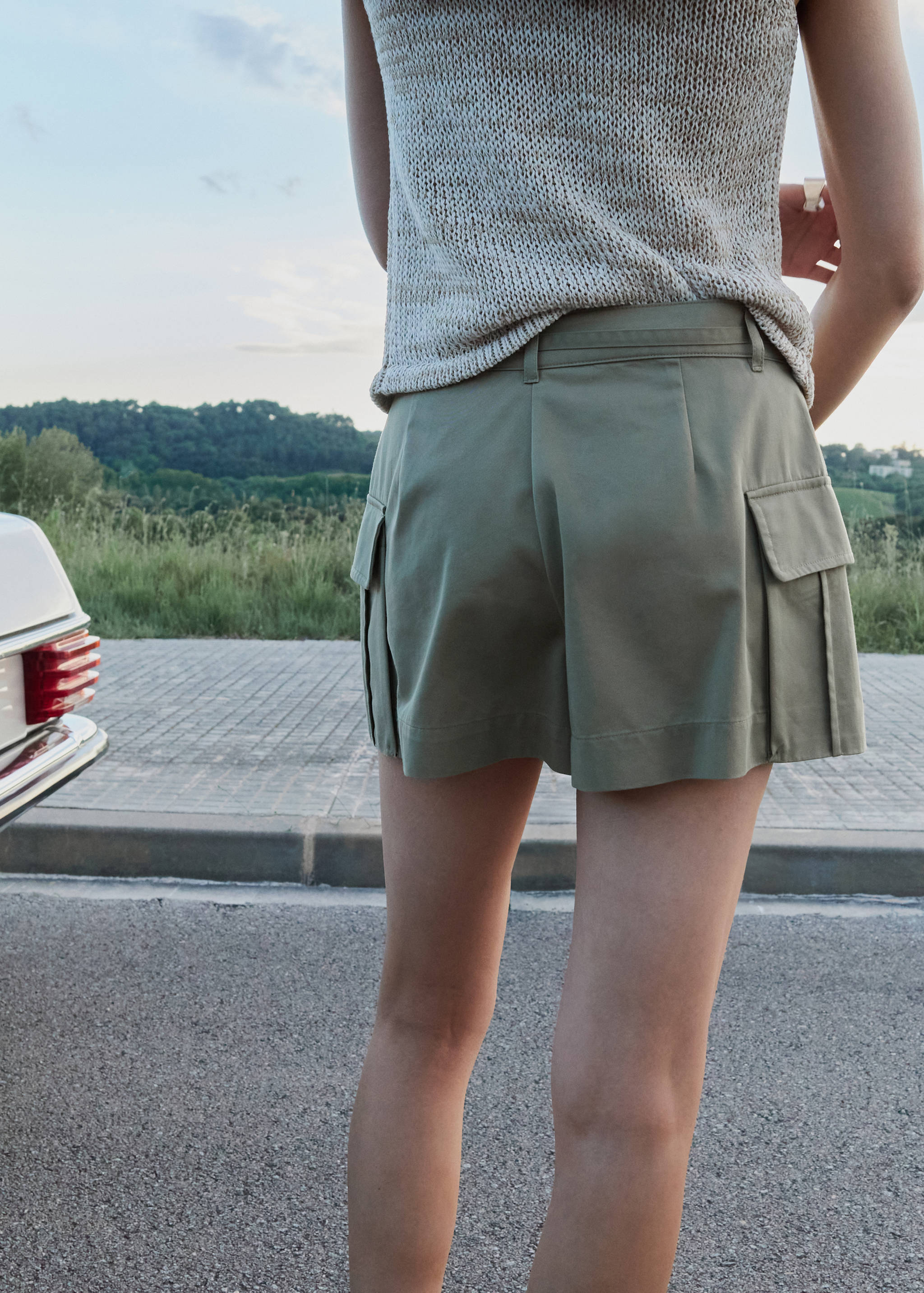 Jupe-short à poches cargo - Verso de l’article