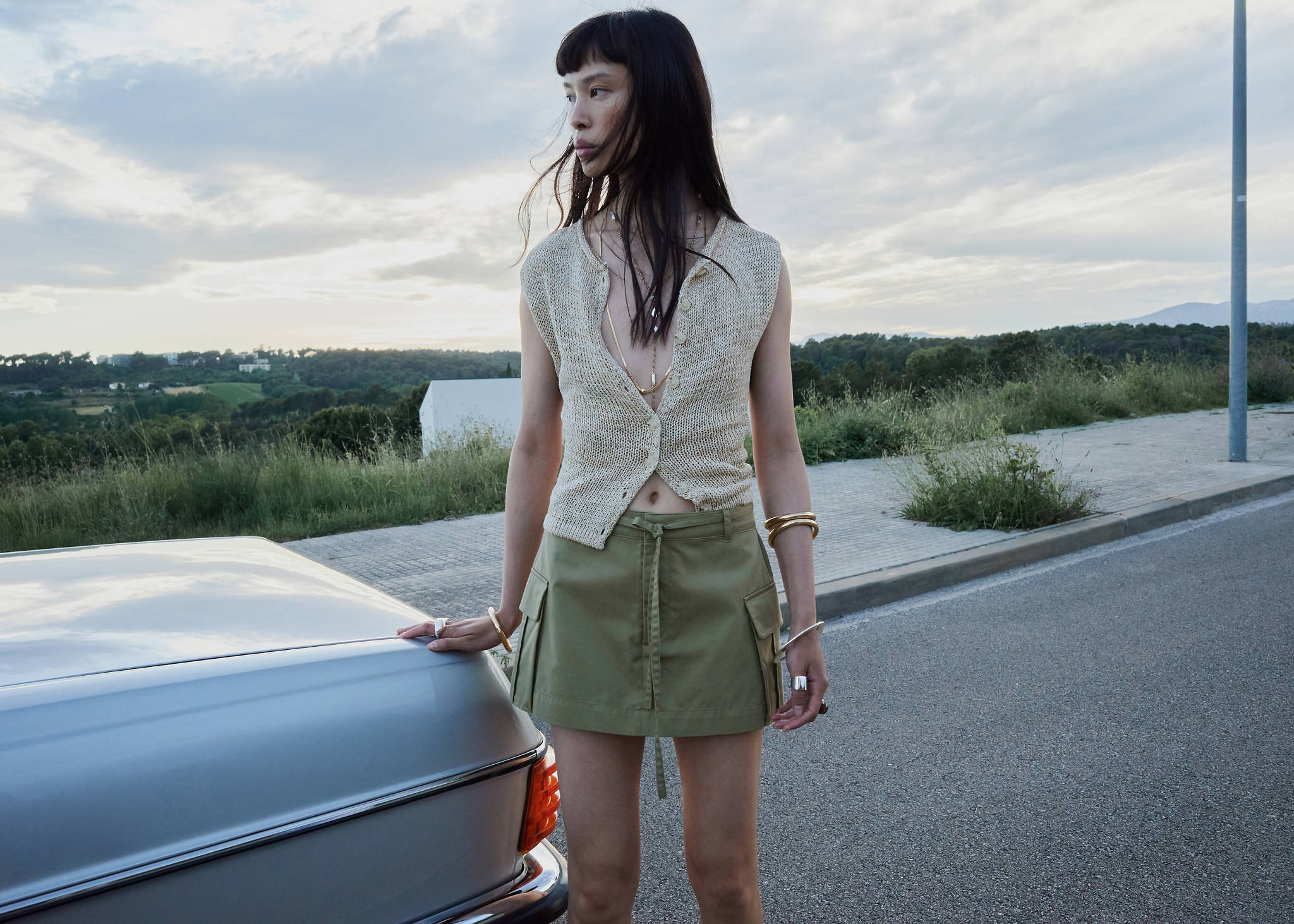 Cargo culottes with pockets - Panoramic plane