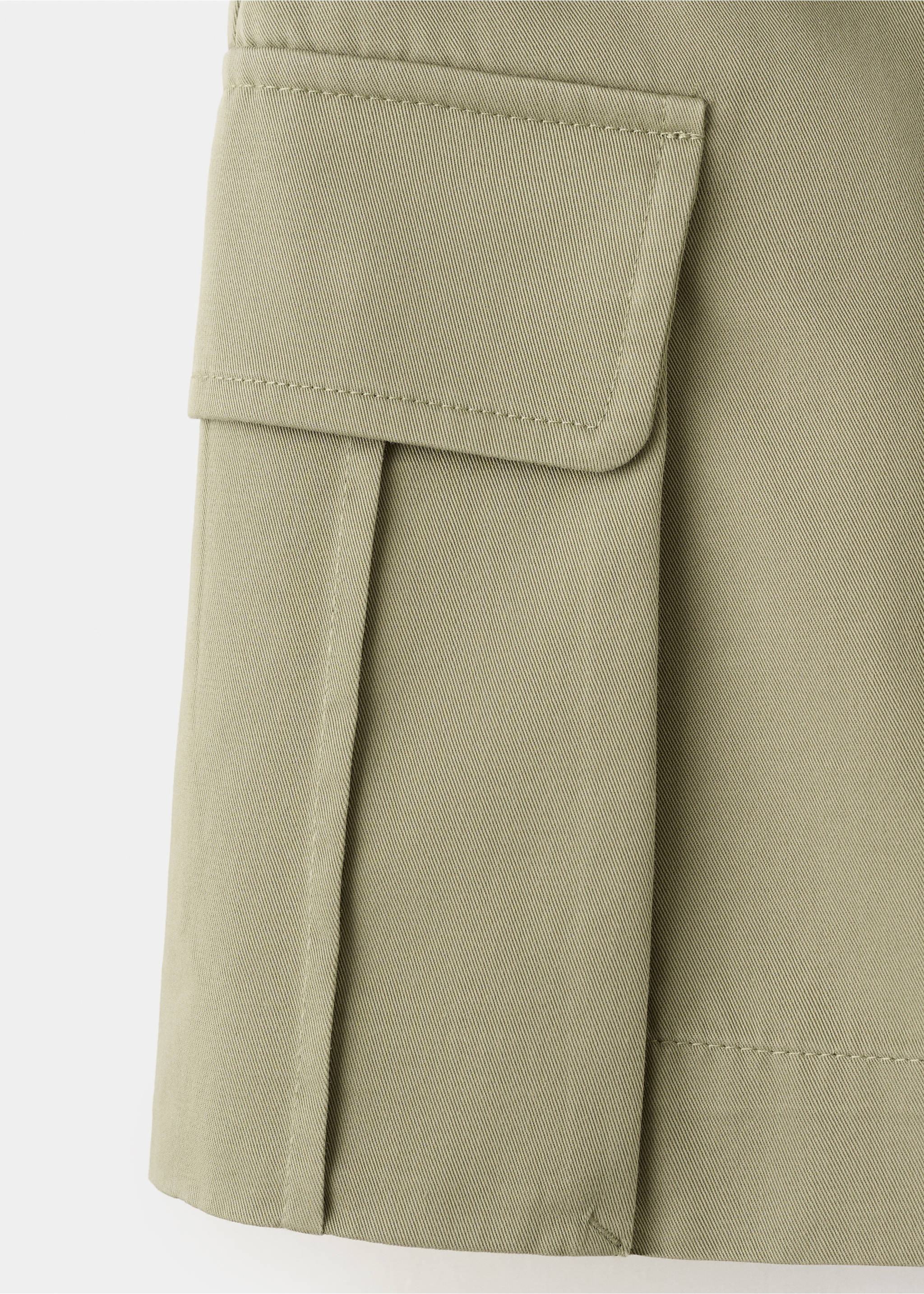 Jupe-short à poches cargo - Détail de l'article 0, Kaki. Ref: 37091375-00.
